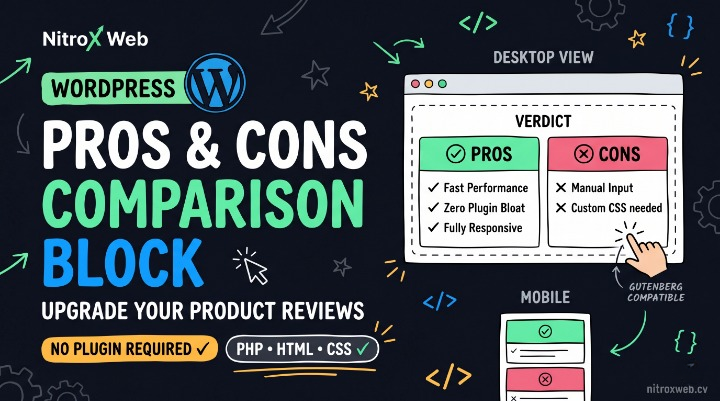 Customize A Wp Pros &Amp; Cons Comparison Block (Without Plugins) Thumnail05